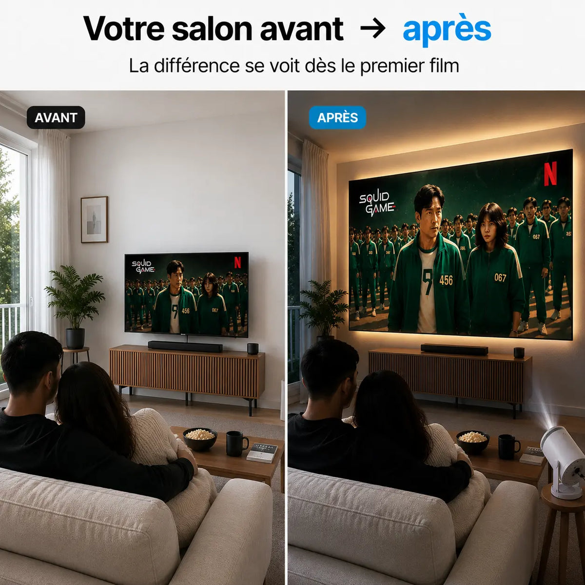 Projecteur cinéma maison Ultra HD