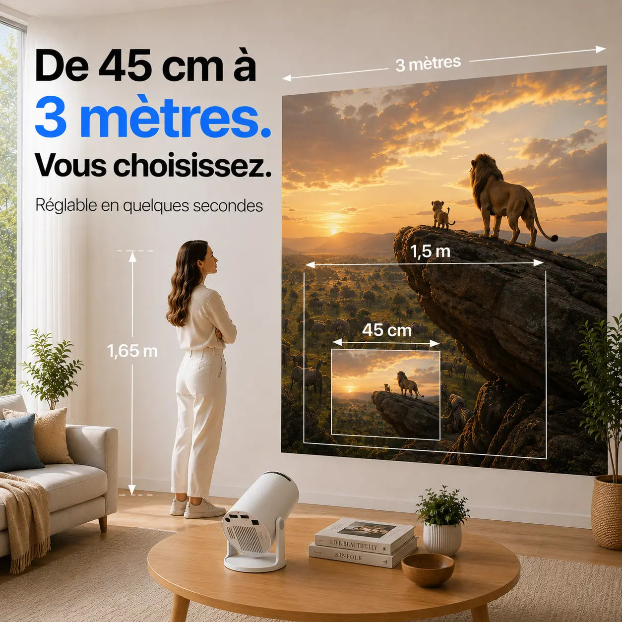 Projecteur cinéma maison Ultra HD