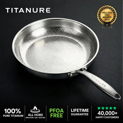 Titanure™ 100% Pure Titanium Frying Pan