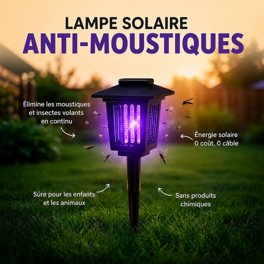 Lampe Solaire Anti-Moustiques - Univers des Animaux