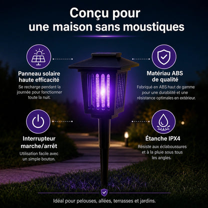 Lampe Solaire Anti-Moustiques - Univers des Animaux