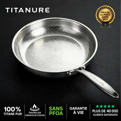 Poêle Titanure en titane pur – caractéristiques